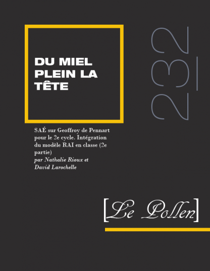 232 - SAÉ sur Geoffroy de Pennart pour le 2e cycle. Intégration du modèle RAI en classe (2e partie)