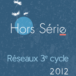 Hors série - Réseaux 3e cycle - 2012 - page couverture