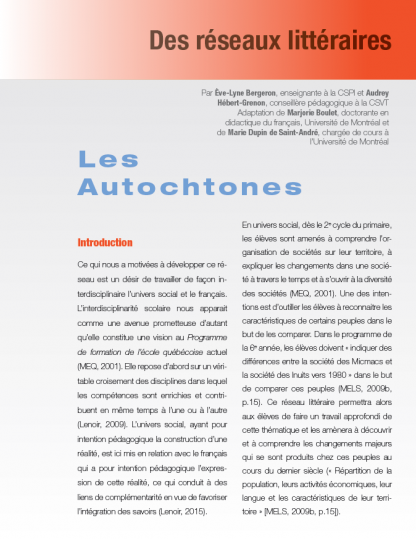 358 - Les Autochtones