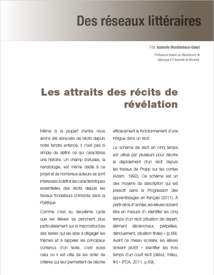 500 - Les attraits des récits de révélation