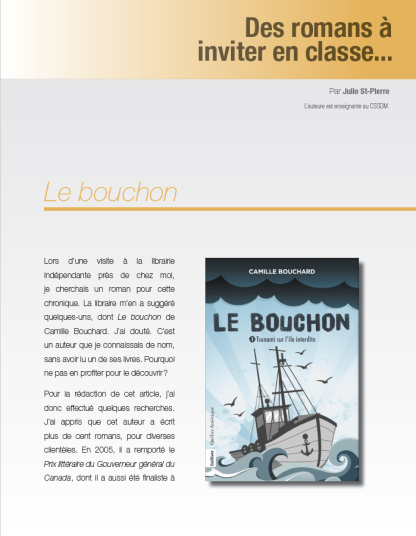 502 - «Le bouchon» de Camille Bouchard