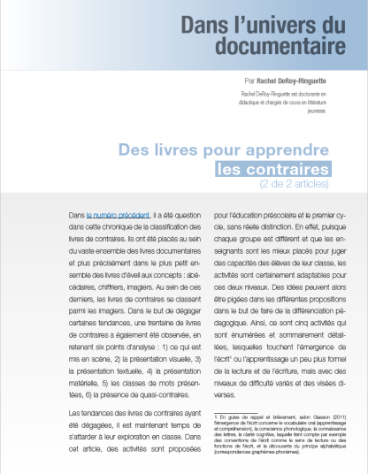 509 - Des livres pour apprendre les contraires (2e partie)