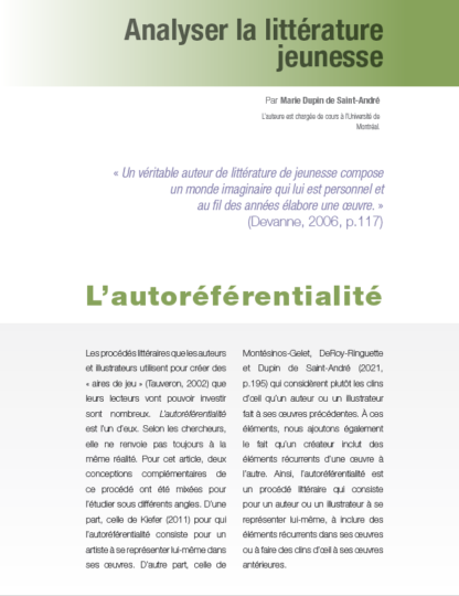 520 - L’autoréférentialité