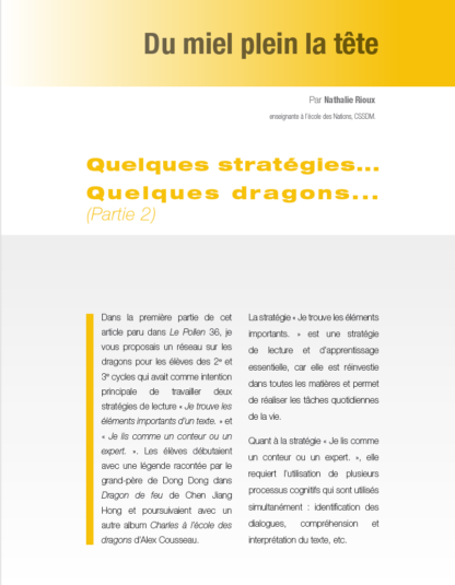 522 - Quelques stratégies…Quelques dragons… (partie 2)