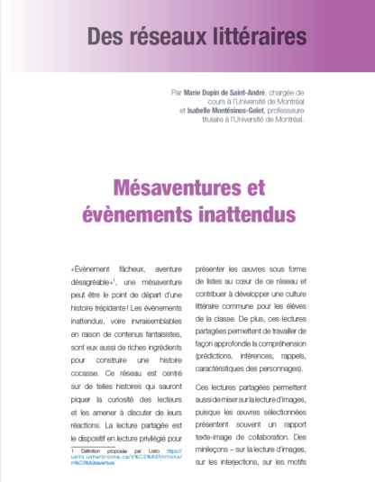 643 - Mésaventures et évènements inattendus