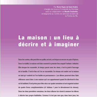 659 - La maison : un lieu à décrire et à imaginer