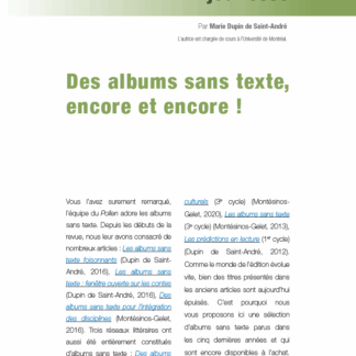 664 - Des albums sans texte, encore et encore !
