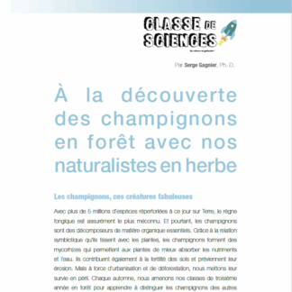 688 - À la découverte des champignons en forêt avec nos naturalistes en herbe
