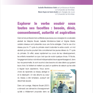 692 - Explorer le verbe vouloir sous toutes ses facettes : besoin, désir, consentement, autorité et aspiration