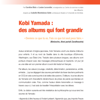 694 - Kobi Yamada : des albums qui font grandir