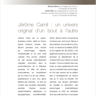 693 - Jérôme Camil : un univers original d’un bout à l’autre