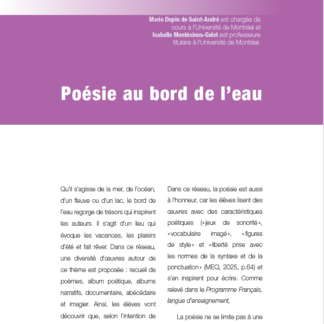 711 - Poésie au bord de l'eau