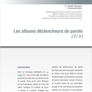 540 - Les albums déclencheurs de parole (2/3)